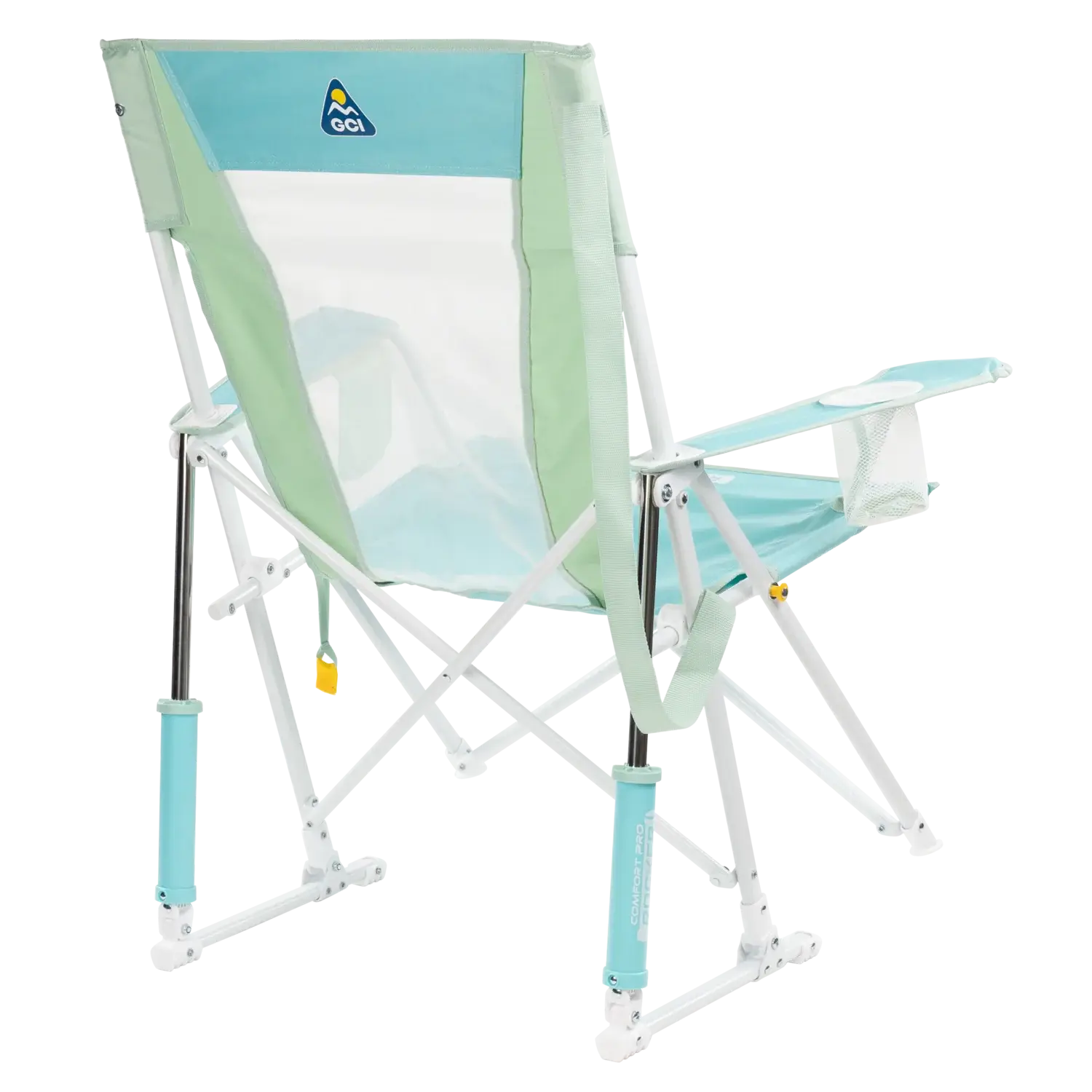Patented Spring-Action Comfort Pro Rocker - Choice 375 - Freestyle Rocker Portable Outdoor Folding Chair Detail