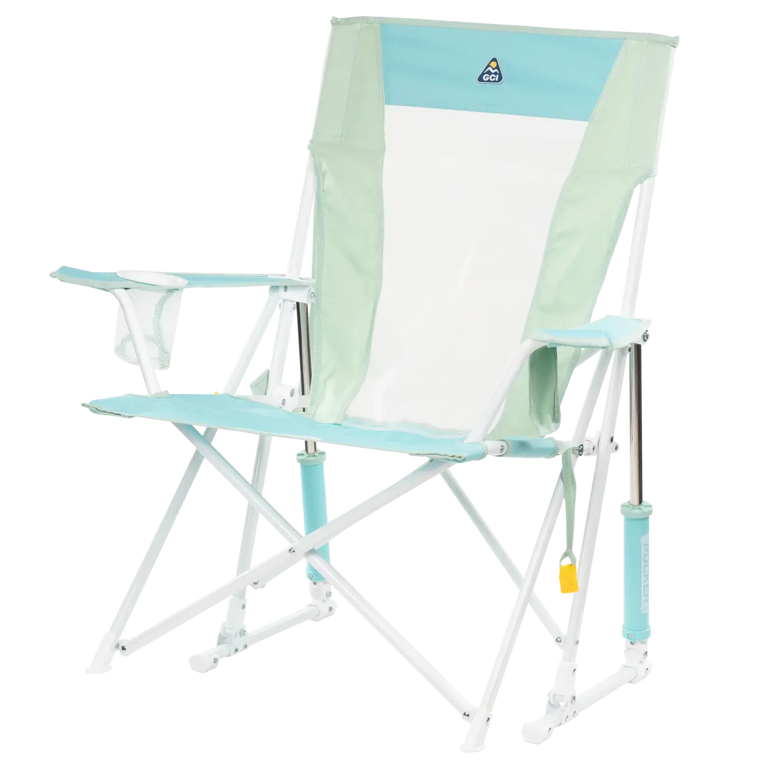 Patented Spring-Action Comfort Pro Rocker - Choice 375 - Freestyle Rocker Portable Outdoor Folding Chair Detail