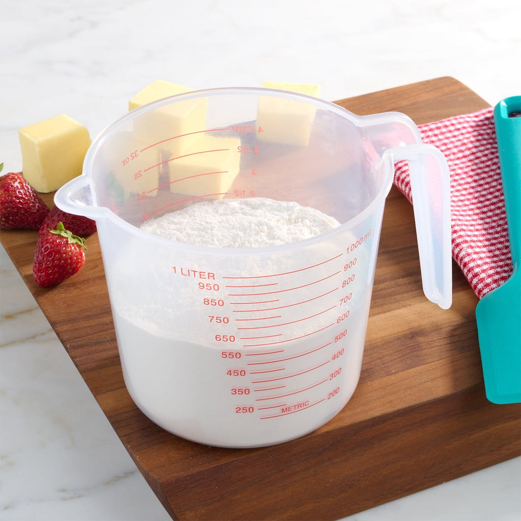 Multi-Functional (12 pack) 4 Cup PP Plastic Measuring Cup, 32 oz, Clear - Innovative Kitchen Helper for Modern Cooking Detail