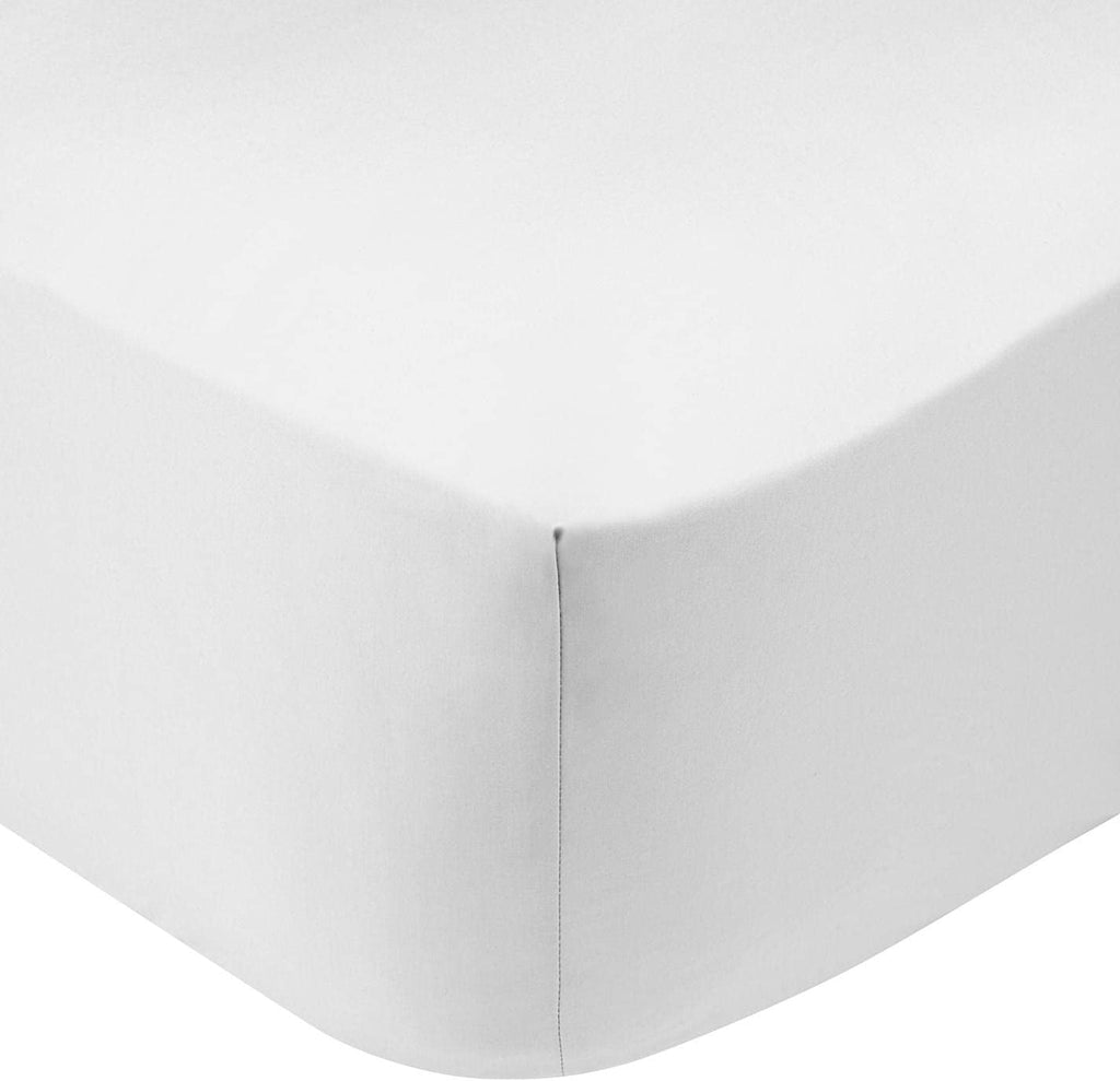 Wrinkle-Resistant 4 Pack - Fitted Hospital Bed Sheets, Soft Knitted Jersey Knit Sheet, 36"x84"x16" - Breathable Egyptian Cotton Flat & Fitted Sheets Detail