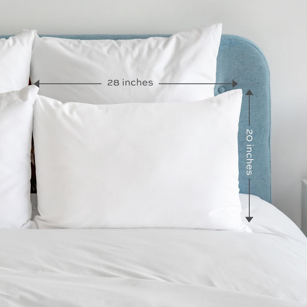 Fluffy Shredded Bed Pillows for Sleeping 2 Pc Set, Queen Size Pillow Side Sleeper Set, Down Alternative Luxury Hotel Soft Pillow 28x2... - Ergonomic Memory Foam Pillow for Neck Pain Support Detail