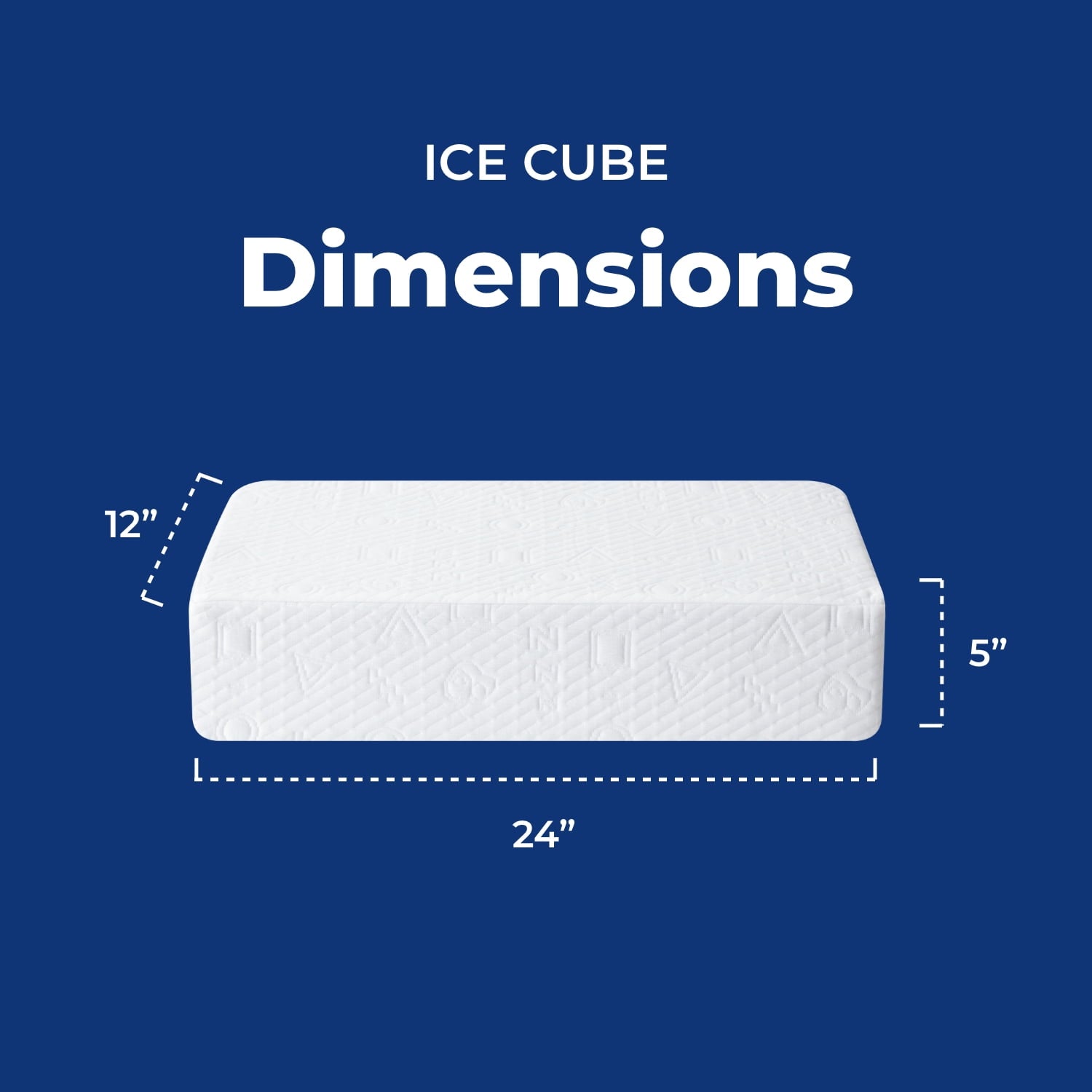 Hotel Collection (2 pack) Ice Cube Cooling Memory Foam Bed Pillow (1 Count) - Decorative Throw Pillow Cushion for Sofa & Bed Detail