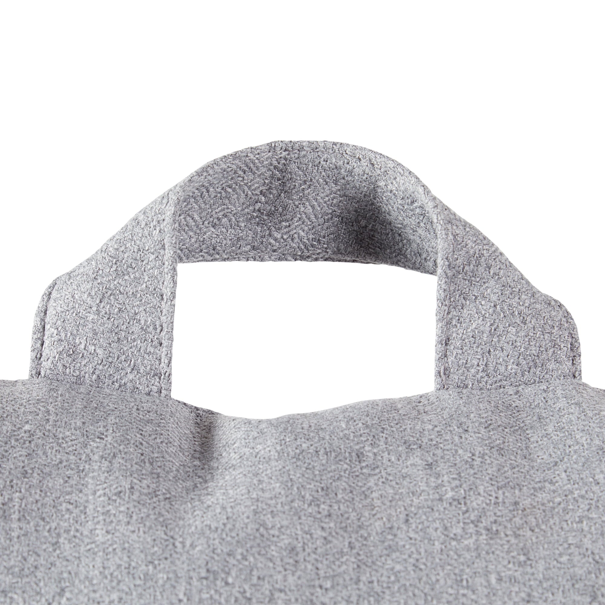 Fluffy Shredded Jumbo Cement Gray Polyester Bed Rest Pillow - Hotel Quality Plush Sleeping Pillows Detail