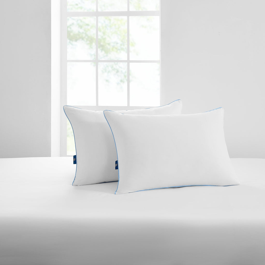 Hotel Collection Cool Nites Bed Pillow, Standard/Queen, 2 Pack - Decorative Throw Pillow Cushion for Sofa & Bed Detail