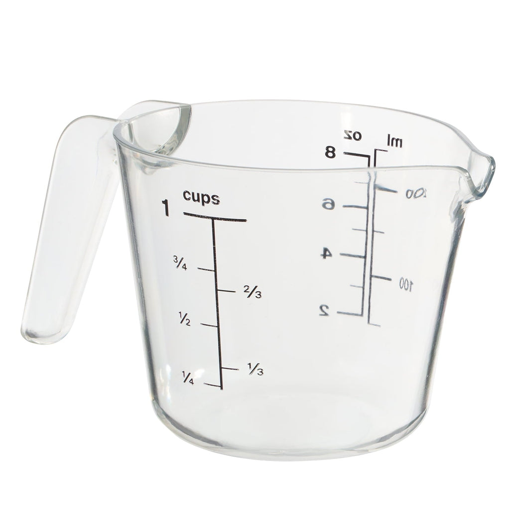 Innovative 1 Cup Large Spout Plastic Measuring Cup, Clear - Multi-Functional Manual Food Chopper & Slicer Detail