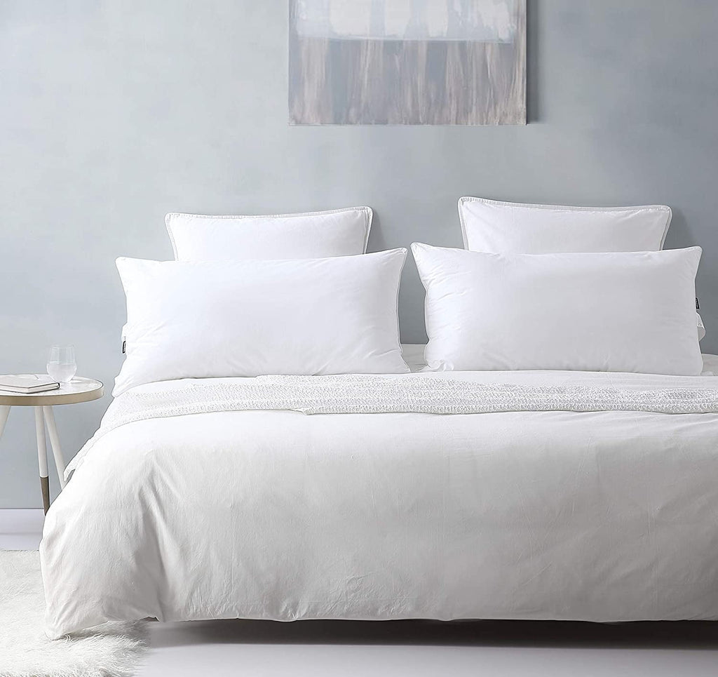 Decorative Plump Bed Pillows King Size Pillows Set of 2, Pillows for Sleeping,Polyester Microfiber Cover,Super Soft Set of 2(... - Ergonomic Memory Foam Pillow for Neck Pain Support Detail