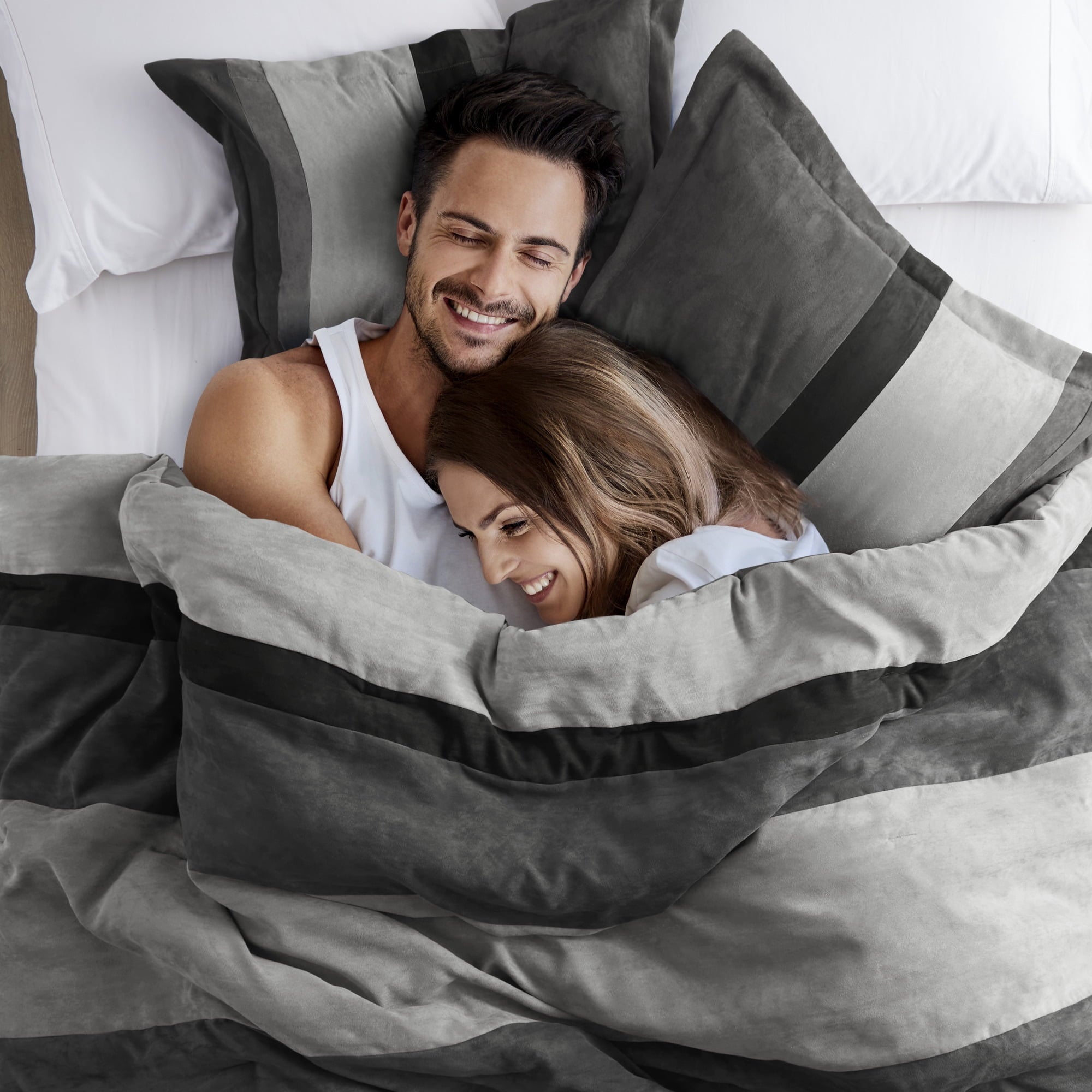 Fluffy Down Alternative Twin/Twin XL Comforter Set Black, 2 Pieces Faux Suede Comforters Twin/Twin XL Size, Pieced Bedding Comforters Sets, C... - Hypoallergenic Ultra-Fluffy Quilt for Winter Detail