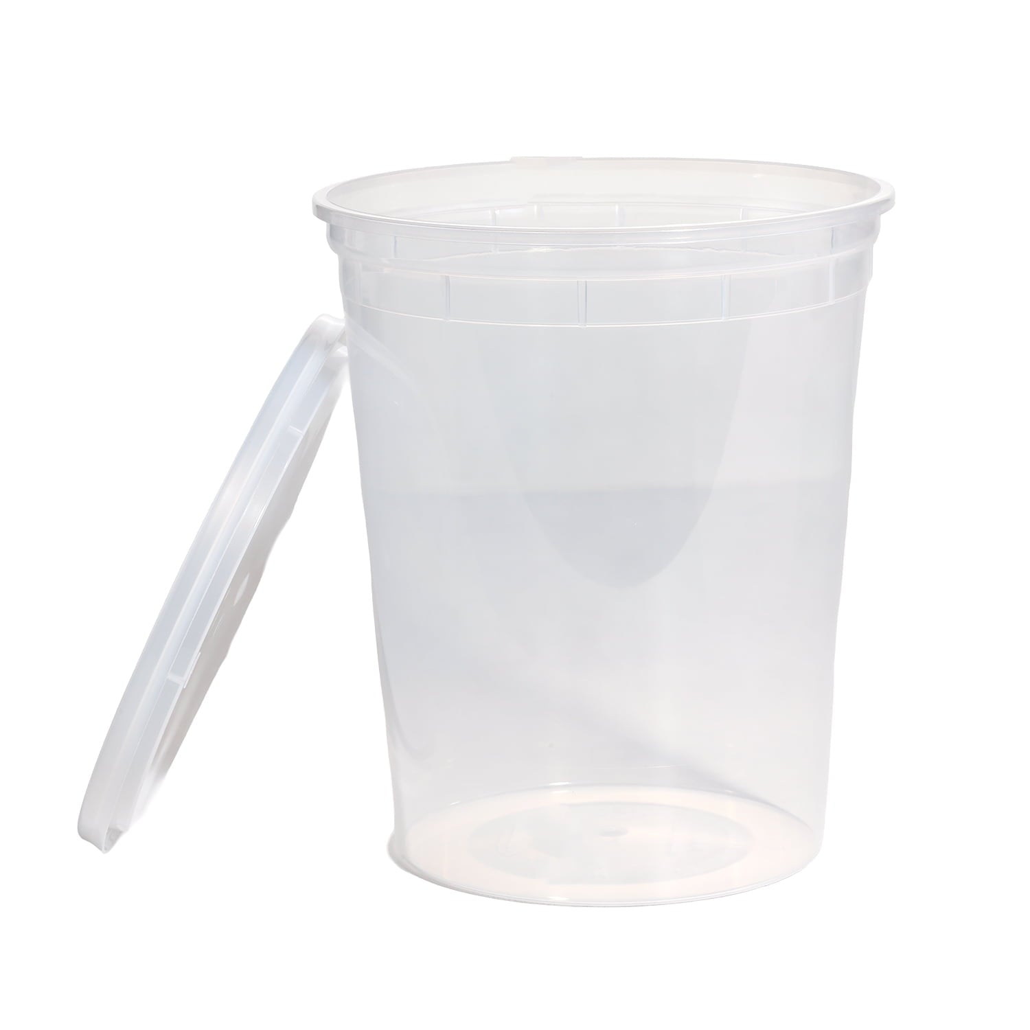 Sweet Treat Shaped 40 Piece 32oz Plastic Deli Container, Ideal Use for Meal Prep and Batch Cooking - Deliciously Soft Cupcake Sensory Glob Detail