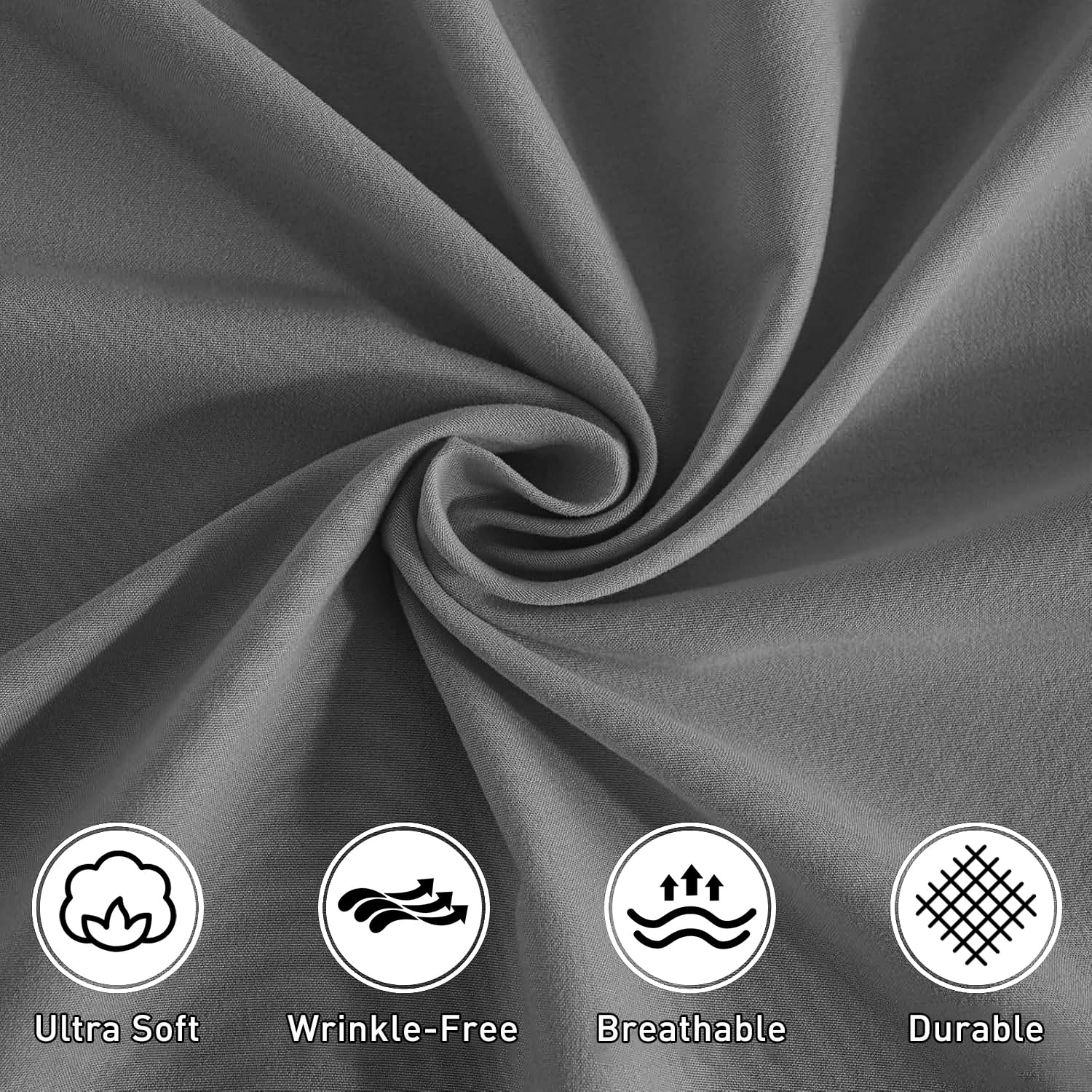 Ultra-Soft Size, Microfiber Cooling , Breathable & Hypoallergenic 4 Pieces Luxury Soft Sheet Set, Mattress Fitted up... - Luxury Bed Sheet Set with Deep Pockets Detail