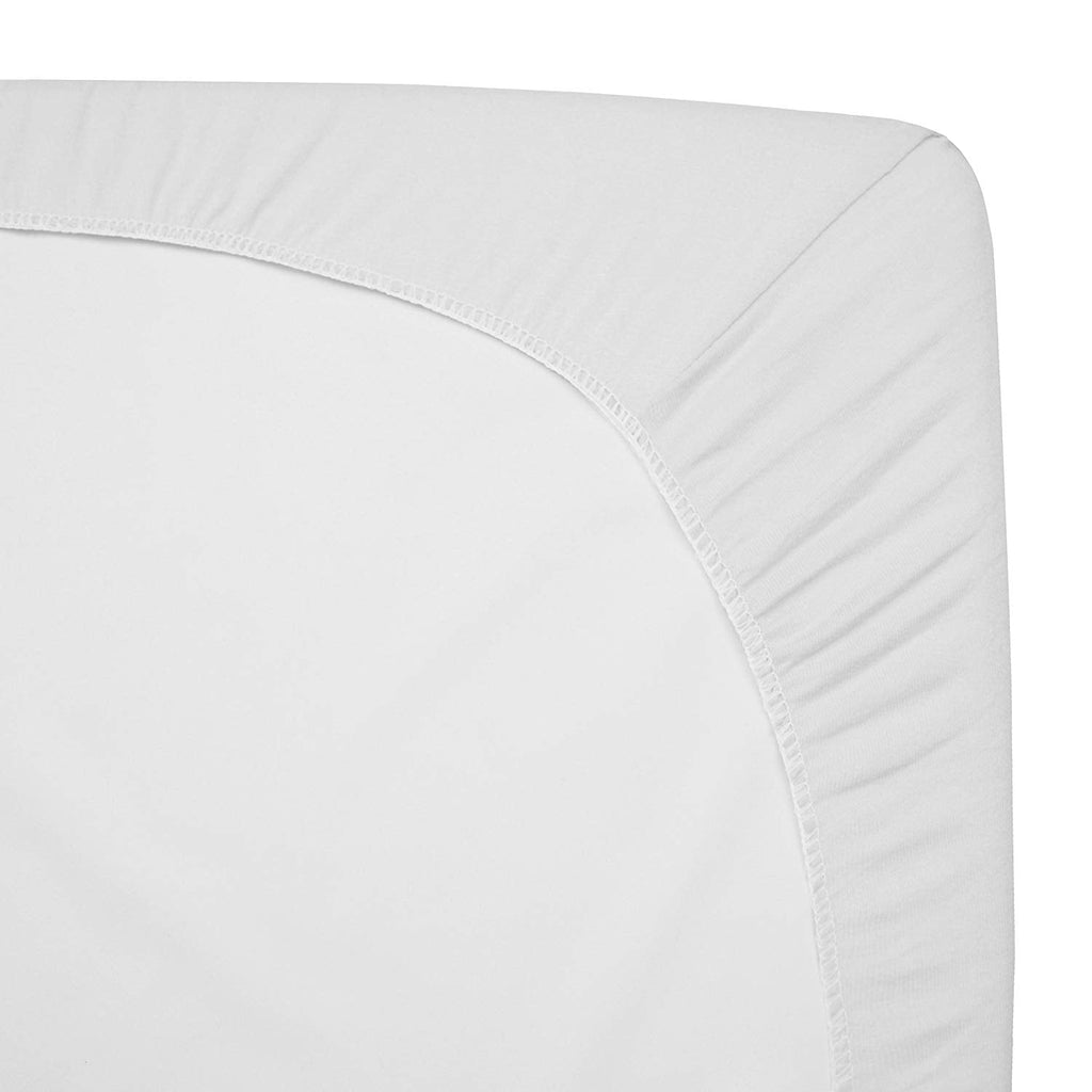 Ultra-Soft TL Care 100% Natural Breathable Cotton Jersey Knit Fitted Bassinet Sheet, White, 15" x 33", Soft Breathable, for Boys... - Premium Ultra-Soft Pillowcase Pair for Sleeping Detail