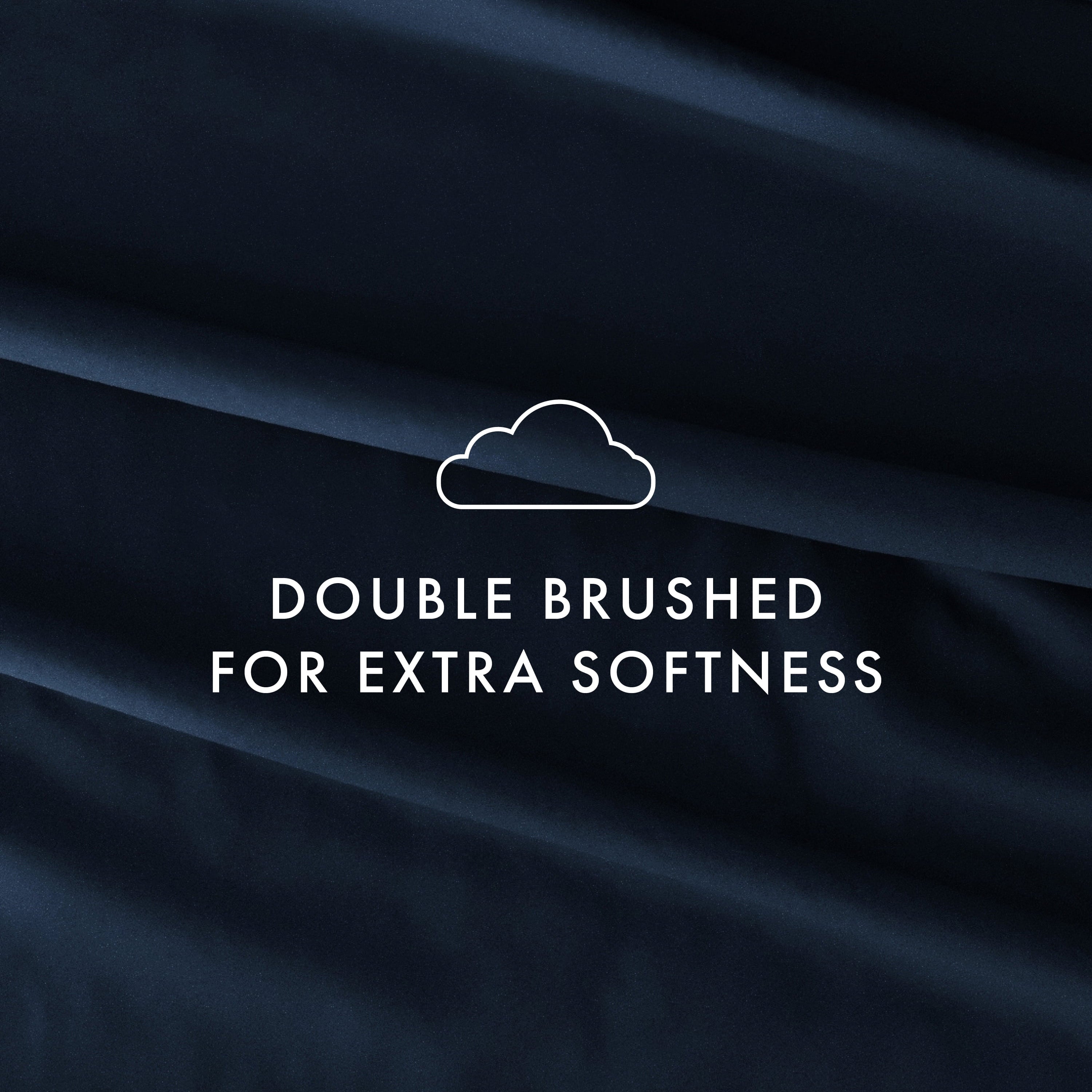 Premium Egyptian Cotton 4 Piece Solid Microfiber Bed Sheet Set, Navy, Queen - Cooling Hotel Quality Bedding Sheets and Pillowcases Detail