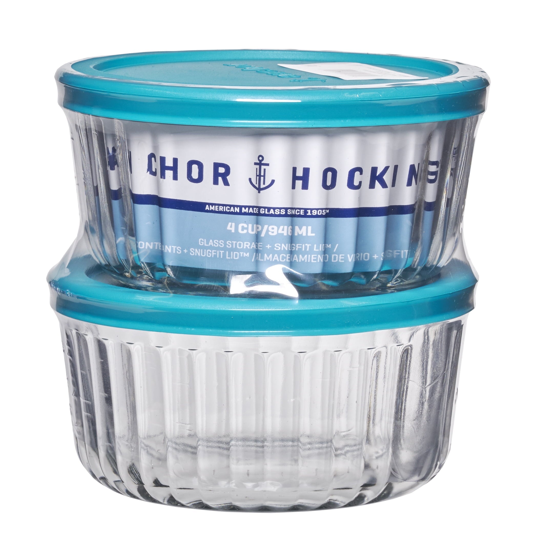 Playful Geometric Glass Food Storage Container with Lids, 4 Cup Round, Set of 2 - Playful Star & Heart Shaped Geometric NeeDoh Detail
