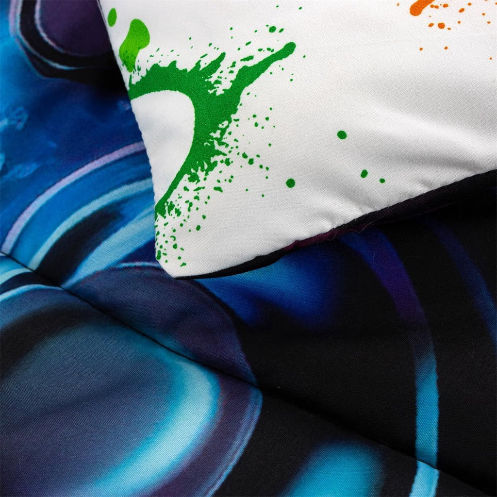 Heavyweight Warmth Game Console Comforter Set for Boys Girls Kids Space Universe Gaming Geometric Lightweight Microfiber Gamer Bedding S... - All-Season Down Alternative Comforter Insert Detail