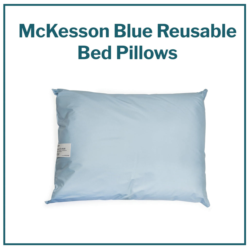 Hotel Collection Reusable Water-Resistant Soft Polyester Fill Blue Bed Pillow, 19" x 25", 1 Ct - Orthopedic Shredded Foam Bed Pillow Set Detail