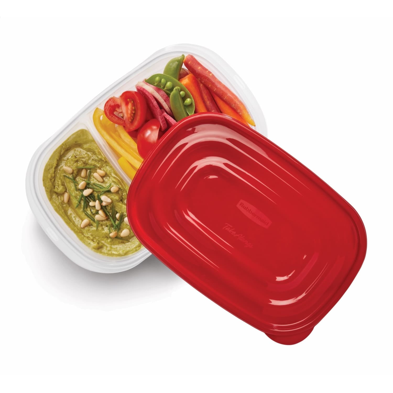 Playful Geometric alongs Divided Rectangular Food Storage Containers, 3.7 Cup, 3-Pack - Playful Star & Heart Shaped Geometric NeeDoh Detail