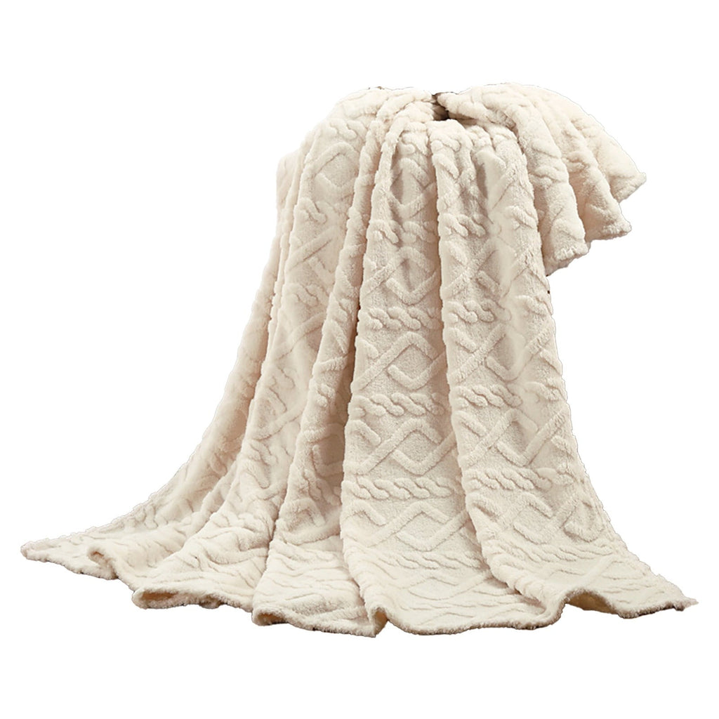 Cozy Fleece Clearance Under $5 Throw Blanket, Super Soft Warm Solid Color Thicken Flannel Blankets, Microfiber Machine Washable f... - Cozy Fleece Throw Blanket for Couch & Bed Detail