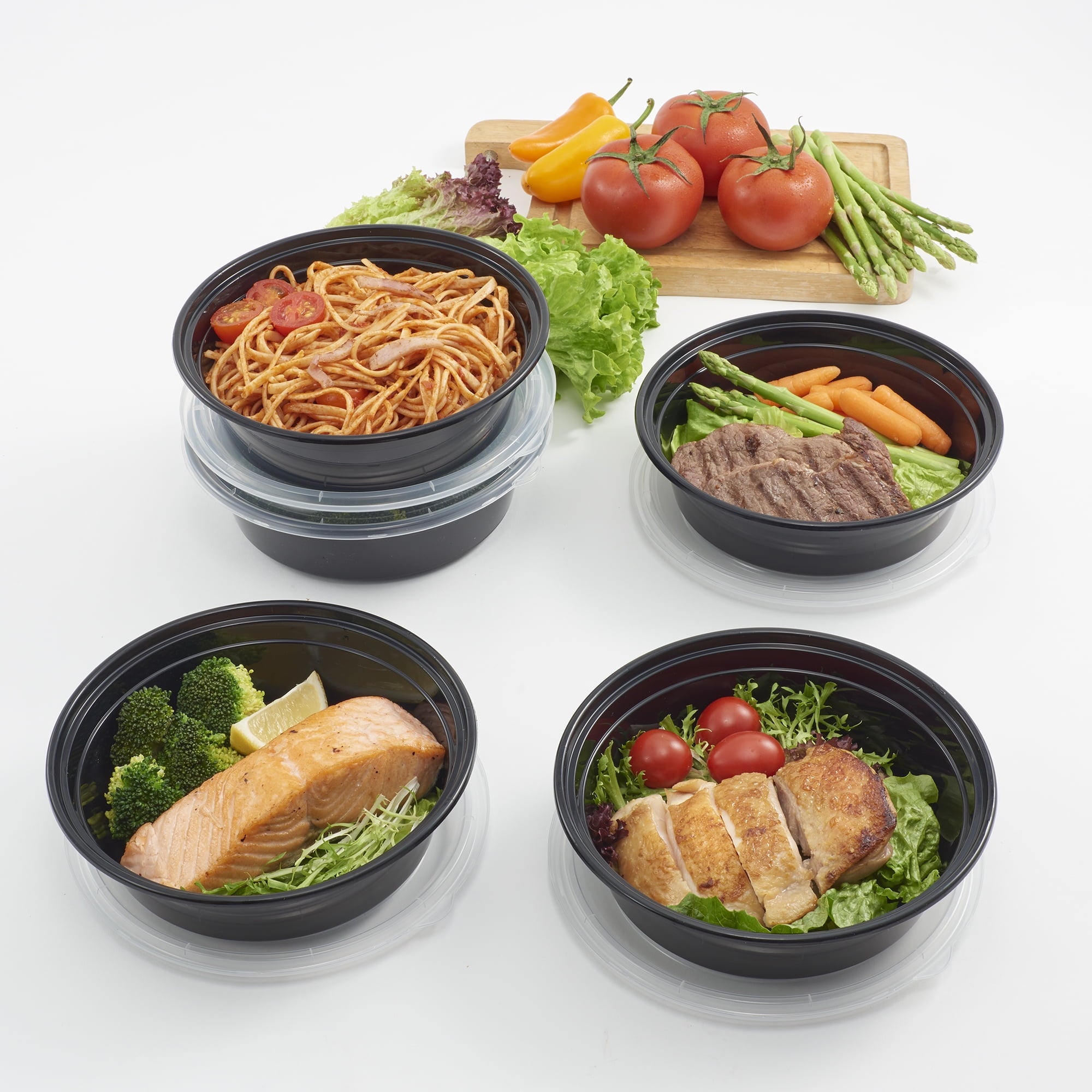 Sweet Treat Shaped 5-Pack Round Meal Prep Containers with Lids, 1L, BPA-Free, Microwave & Dishwasher Safe, Ideal Use for Meal ... - Fun Food Fidget Cookie Squishable Toy Detail