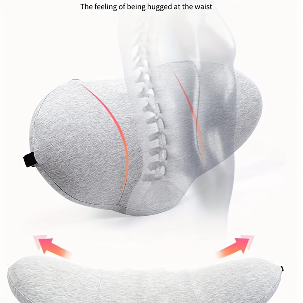 Decorative Plump Effective Support Adult Breathable Lumbar Bed Pillow, Soft, 1 Pack - Hotel Quality Plush Sleeping Pillows Detail