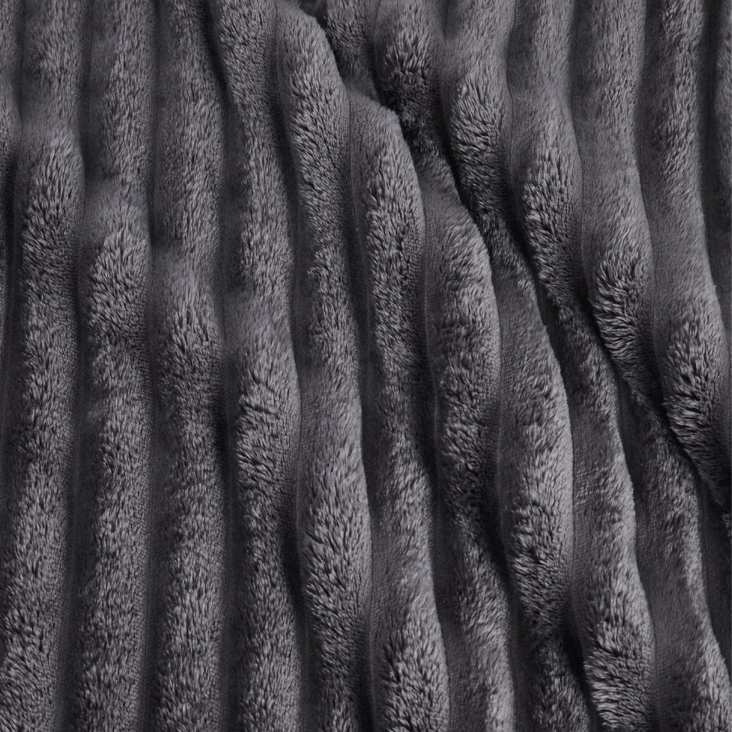 Lightweight Warm Grey Fleece Throw Blanket for Couch - Super Soft Cozy Blankets for Women, Girls, 50x60 inches - Luxury Knitted Decorative Throw Blanket with Fringes Detail