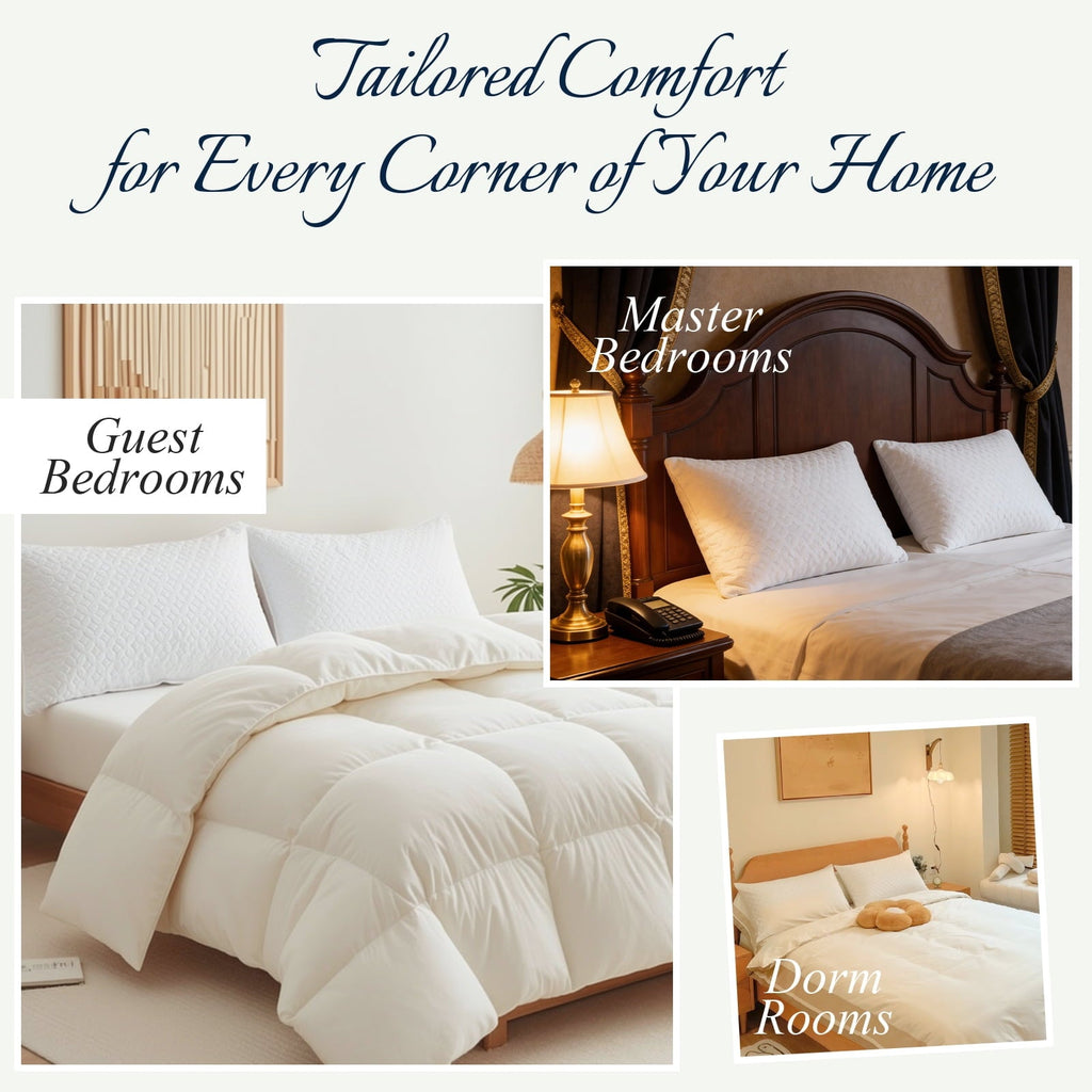 Hotel Collection Bed Pillows Cross Cut Memory Foam For Sleeping,Queen Size Bedding Pillow(White), Original Pillow for Sleeping，Adjusta... - Decorative Throw Pillow Cushion for Sofa & Bed Detail