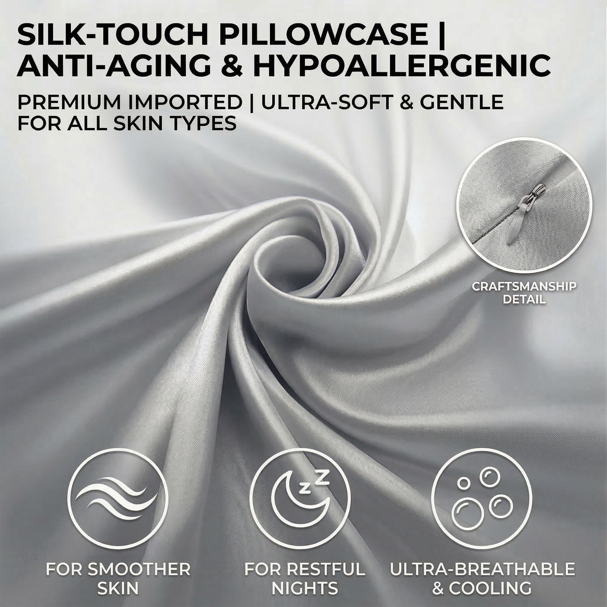 Hotel Collection Memory Foam Contour Pillows - Neck Pain Relief, Orthopedic Cervical, Breathable Washable Cover - Ergonomic Memory Foam Pillow for Neck Pain Support Detail