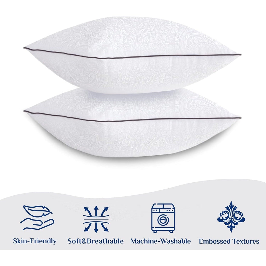 Fluffy Shredded for Sleeping, Soft and Supportive Throw for Couch, Bed and Sofa, Down Alternative Pillow, 26x26 Inches - Decorative Throw Pillow Cushion for Sofa & Bed Detail