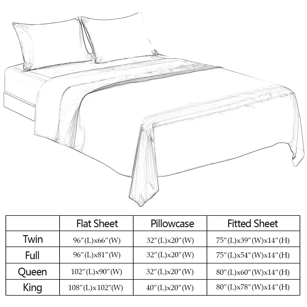 Ultra-Soft Twin Silk Gray Bed Sheet Set Deep Pocket Bed Flat Fitted Sheet, 3-Pieces - Luxury Bed Sheet Set with Deep Pockets Detail