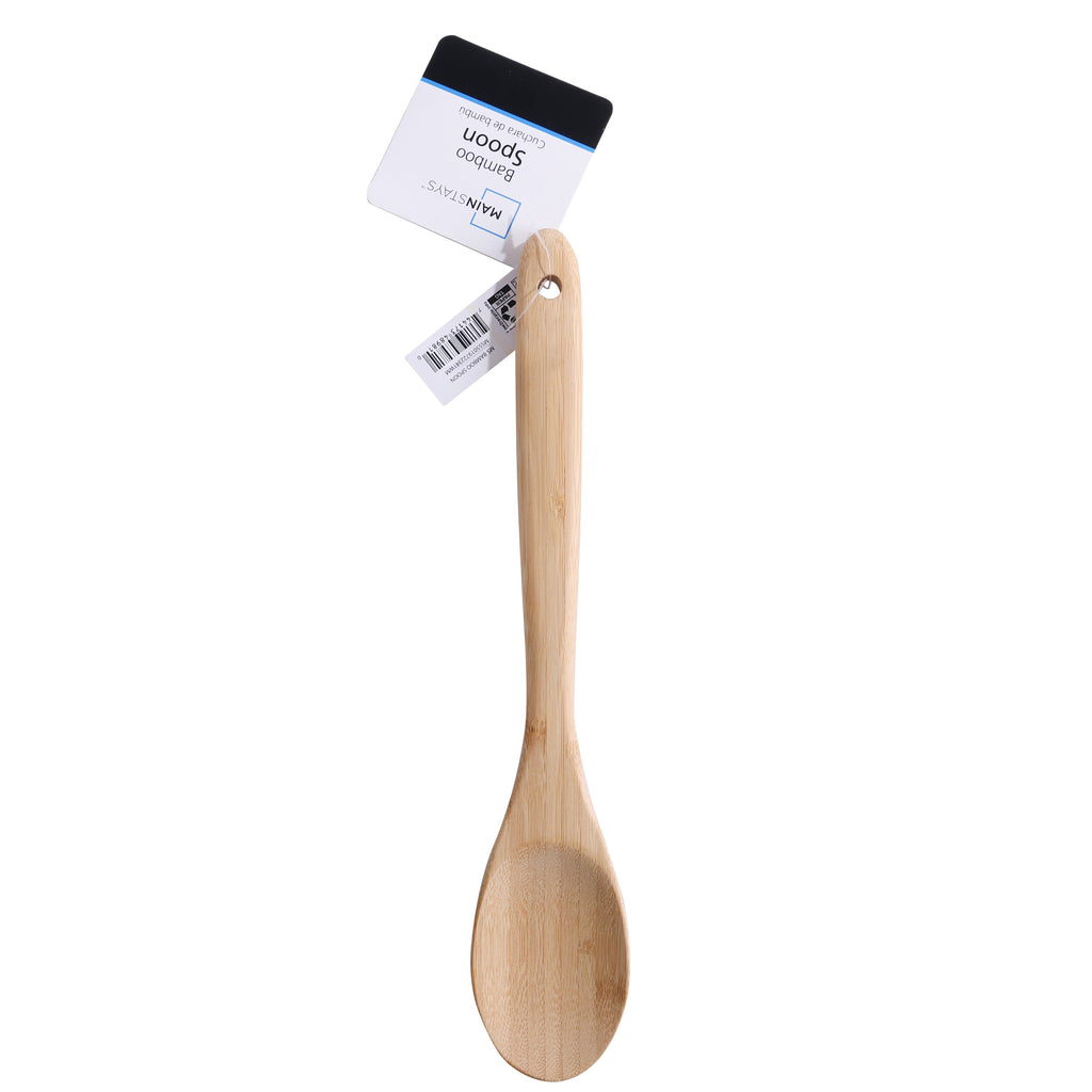 High-Precision Bamboo Cooking Spoon Natural Bamboo Crafted, 13" L, Kitchen Prep - Heavy Duty Stainless Steel Kitchen Shears Detail