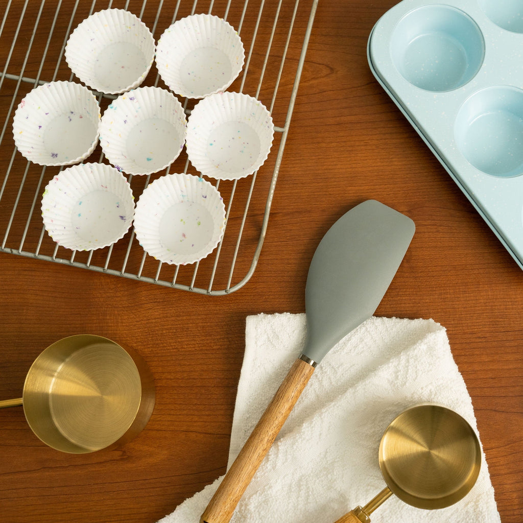 Multi-Functional Reusable Non-Stick Silicone Baking Cups (12 Pack) - Standard Size - Confetti - Innovative Kitchen Helper for Modern Cooking Detail