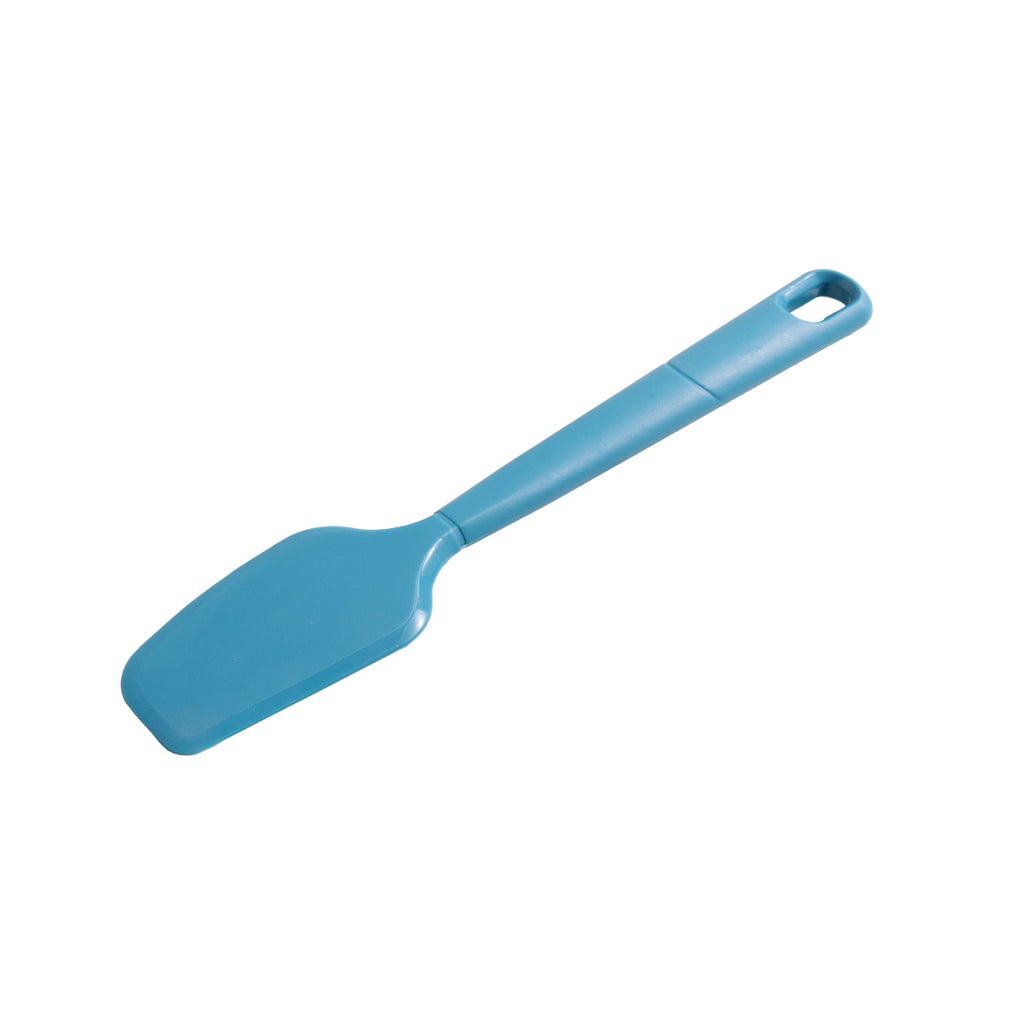 Chef-Quality Silicone Food- Grade Blue 10.55" L Kitchen Spatula - High-Precision Culinary Tool for Baking & Cooking Detail