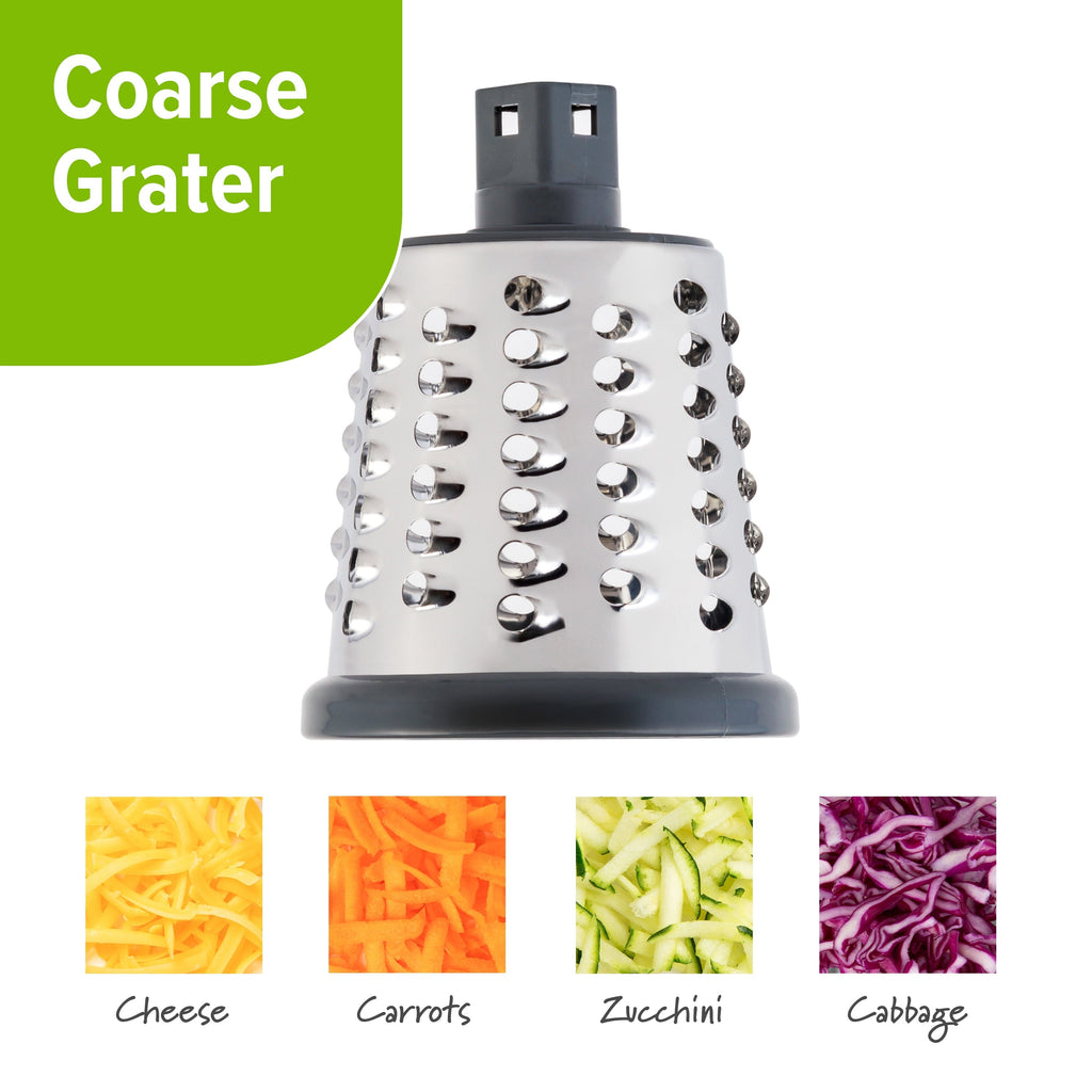Premium Kitchen Manual Rotary Grater & Slicer - Kitchen Gadget Tool for Quick Food Prep Detail