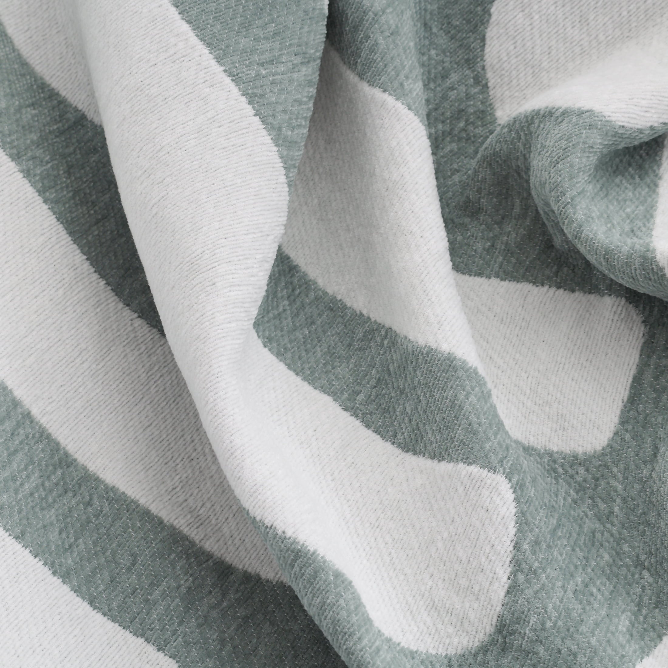 Decorative Knitted Chenille Jacquard Soft Throw Blanket, Soft Sea - Cozy Fleece Throw Blanket for Couch & Bed Detail