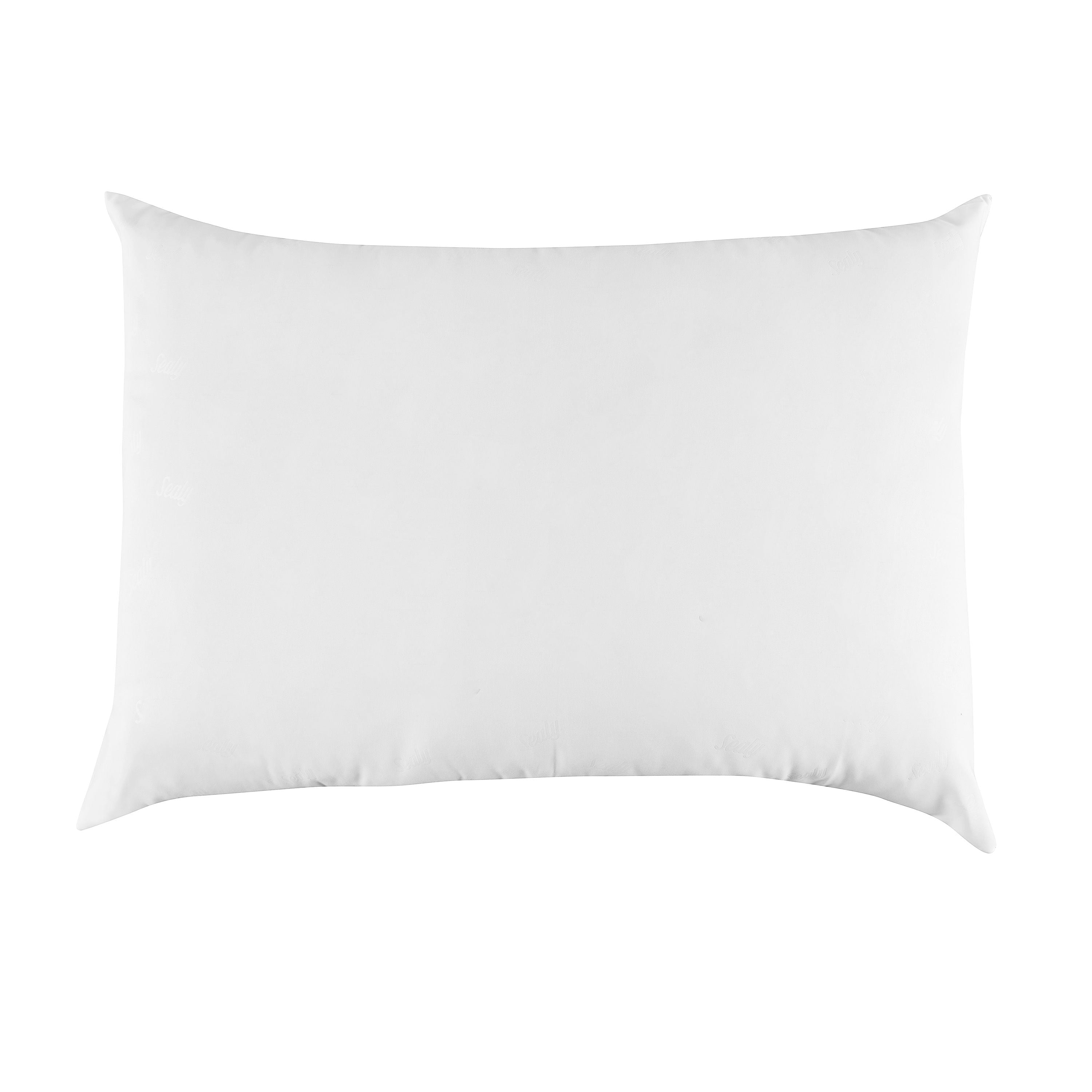 Orthopedic Support Cotton Fresh Bed Pillow, S/Q, White- 2 Pack Antimicrobial Allergy Defense Fabric - Ergonomic Memory Foam Pillow for Neck Pain Support Detail