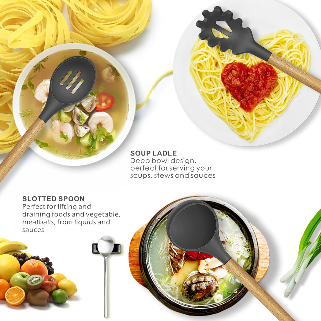 Heavy Duty Silicone Cooking Utensils Set - 446°F Heat Resistant Silicone Kitchen Utensils for Cooking,Kitchen Utensil Spatula Se... - Heavy Duty Stainless Steel Kitchen Shears Detail