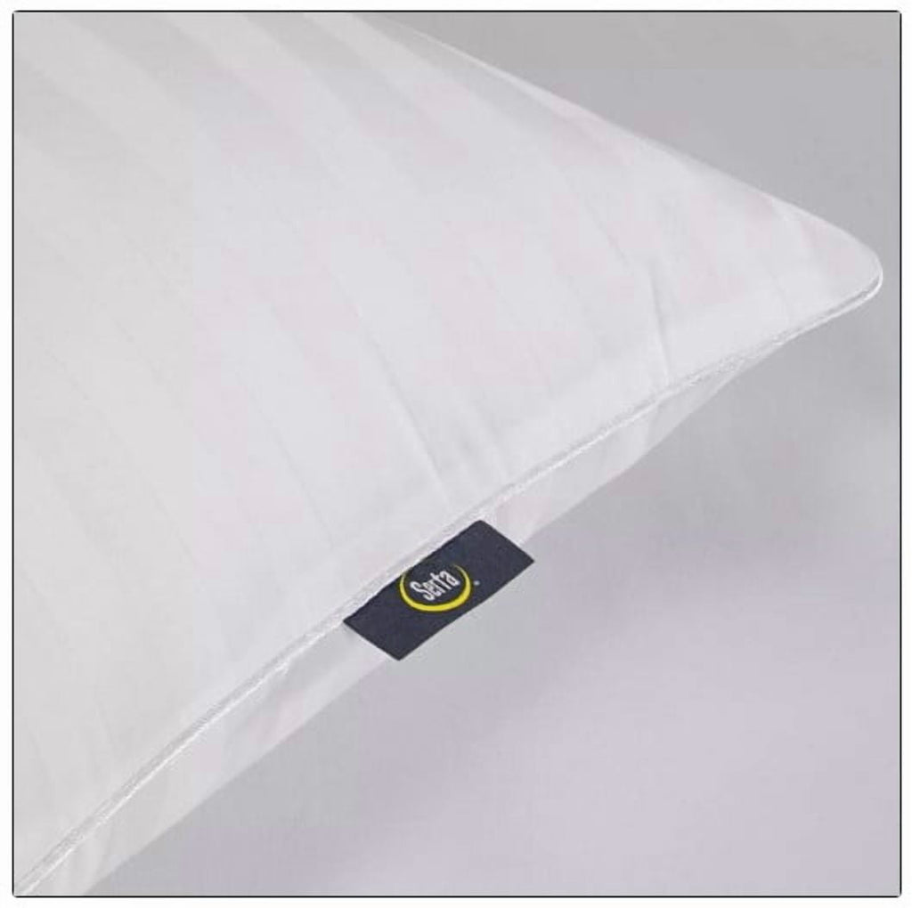 Decorative Plump Comfy Sleep Bed Pillow Queen Size, Pack of 2 - Hotel Quality Plush Sleeping Pillows Detail