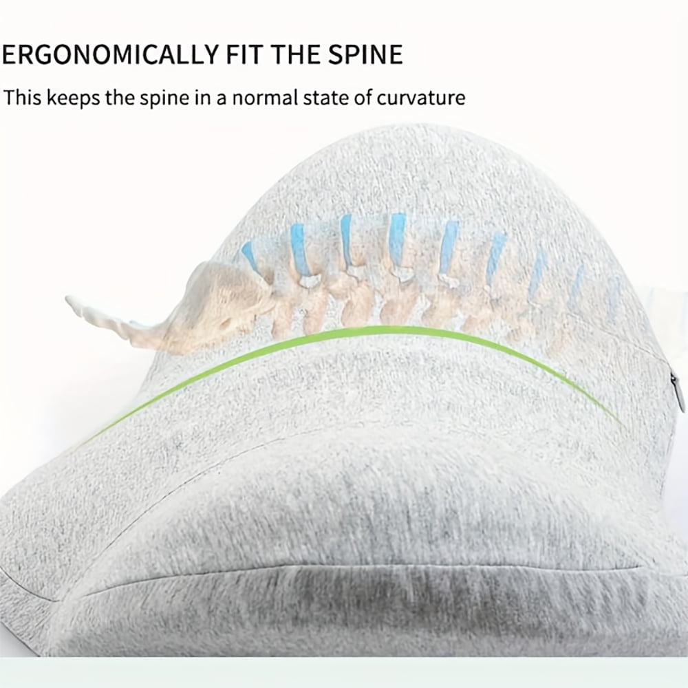 Decorative Plump Effective Support Adult Breathable Lumbar Bed Pillow, Soft, 1 Pack - Hotel Quality Plush Sleeping Pillows Detail