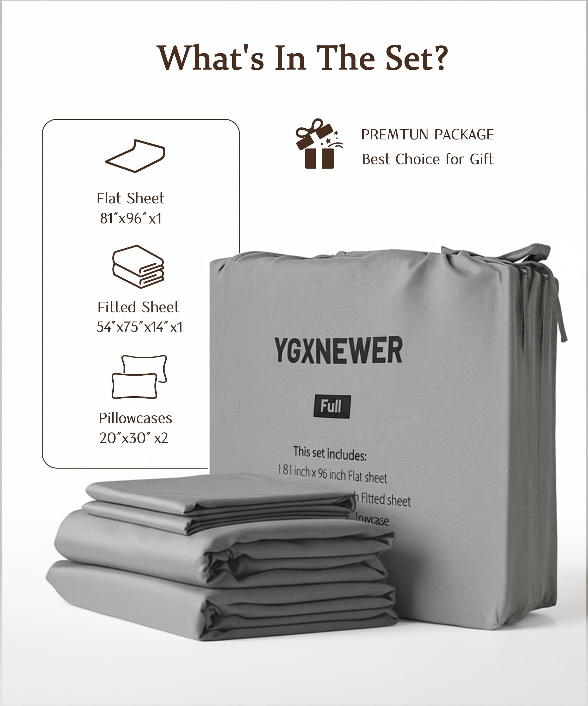 Premium Egyptian Cotton Full Size 4 Piece Sheet Set, Comfy Breathable Cooling Bed Sheets Set, Hotel Luxury Bedding, Deep Pockets, Ultra-Soft,... - Cooling Hotel Quality Bedding Sheets and Pillowcases Detail