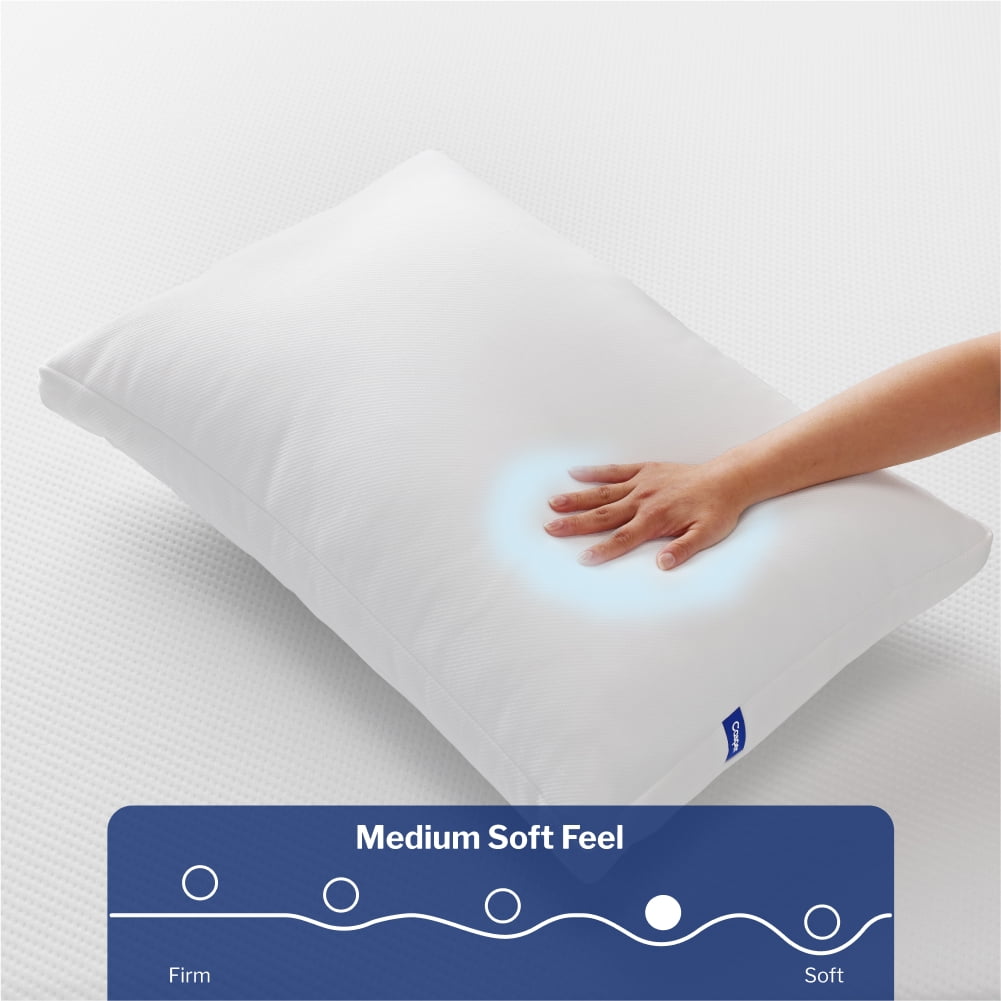 Ergonomic Memory Foam Sleep Essential Cooling Pillow, Standard - Orthopedic Shredded Foam Bed Pillow Set Detail