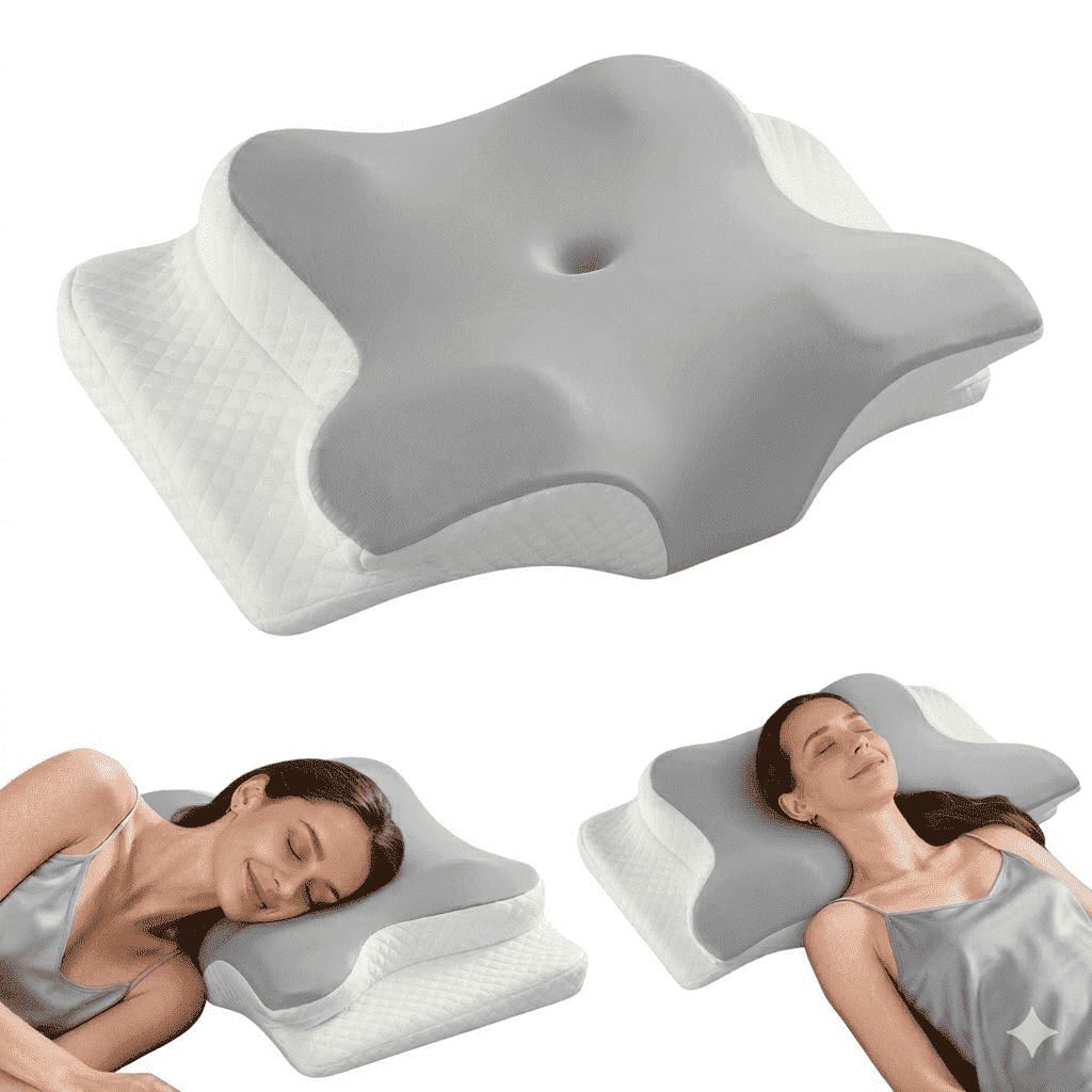Hotel Collection Memory Foam Contour Pillows - Neck Pain Relief, Orthopedic Cervical, Breathable Washable Cover - Ergonomic Memory Foam Pillow for Neck Pain Support Detail