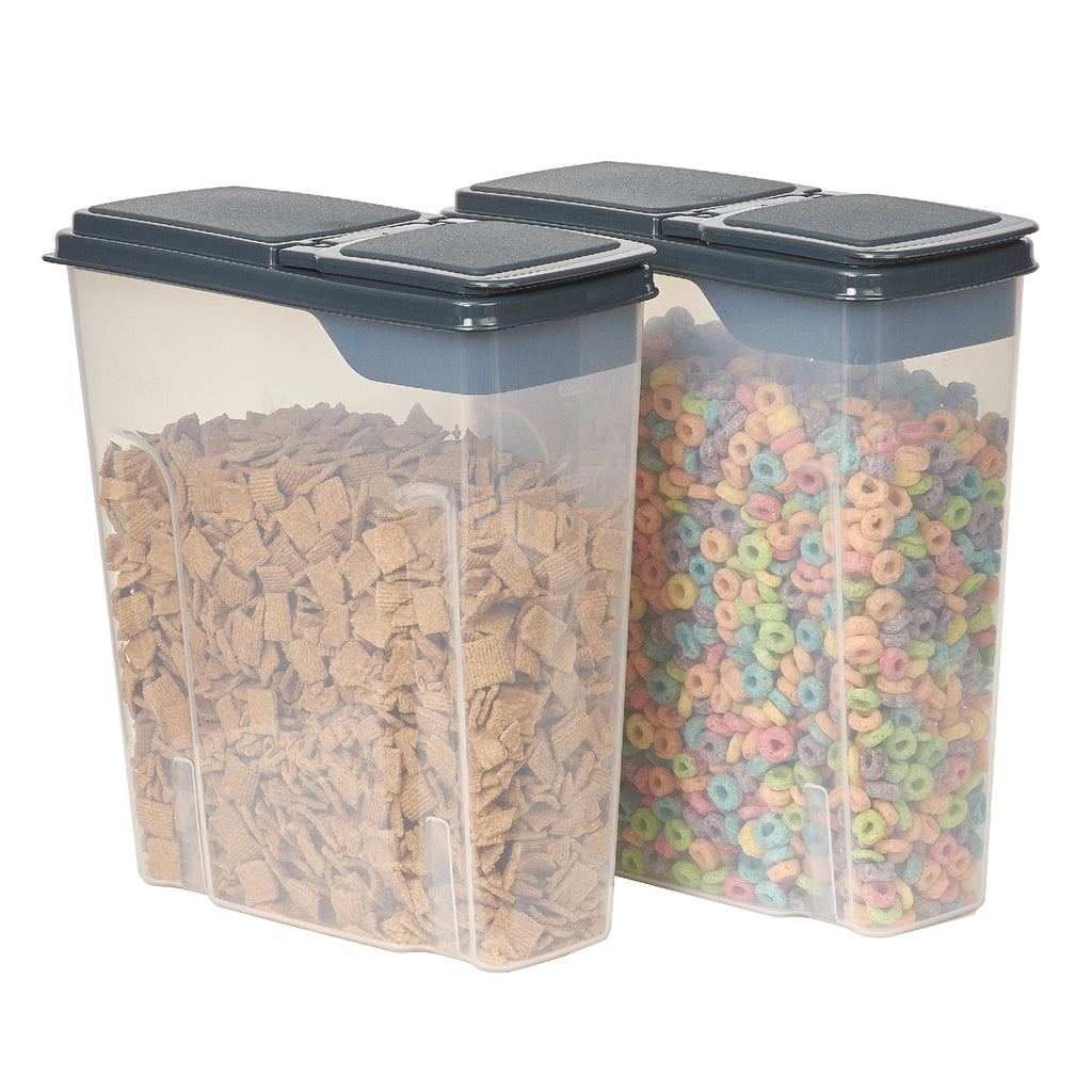 Whimsical Doughnut 2-Pack Plastic Cereal Keeper Storage Containers, Kitchen Pantry Organizer Canisters for Cereal and Dry Food... - Deliciously Soft Cupcake Sensory Glob Detail