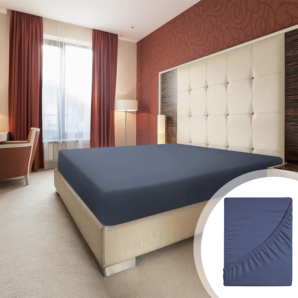 Ultra-Soft Bed Sheet, Queen Size - Deep Pocket Soft Wrinkle and Fade Resistant - Luxury Bed Sheet Set with Deep Pockets Detail