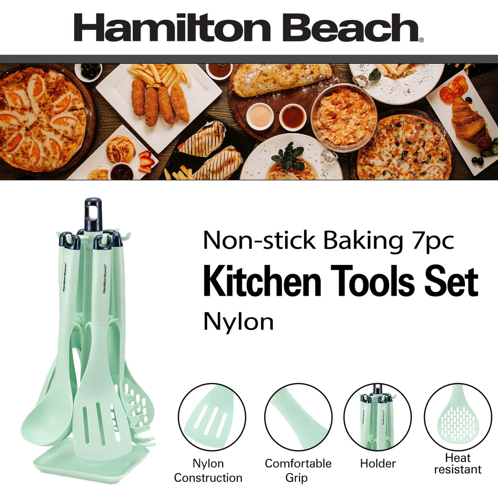 Seamless One-Piece Kitchen Utensil Set 7 Piece | Cooking Utensil set Slotted turner, Ladle Skimmer, Pasta Server, Potato Masher, S... - Ergonomic Kitchen Tongs and Cooking Spoon Utensil Detail