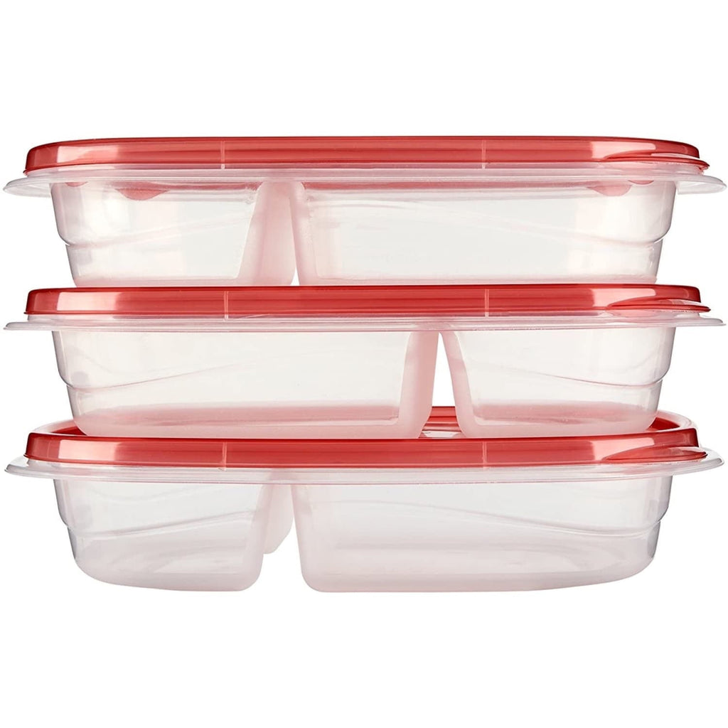Playful Geometric alongs Divided Rectangular Food Storage Containers, 3.7 Cup, 3-Pack - Playful Star & Heart Shaped Geometric NeeDoh Detail