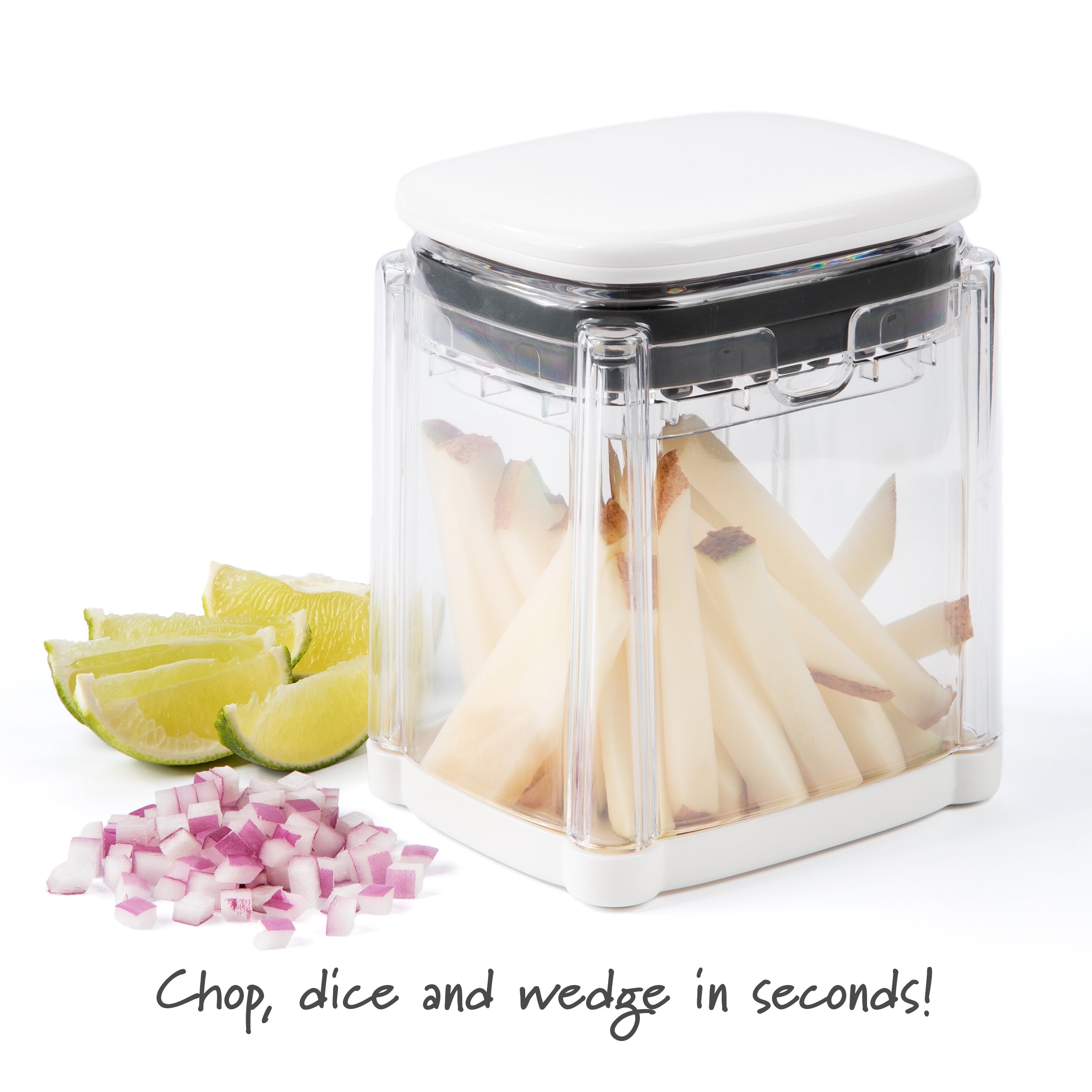Ergonomic Manual 3-in-1 Deluxe French Fry Cutter - Multi-Functional Manual Food Chopper & Slicer Detail