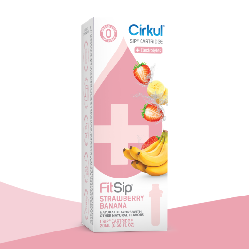 Sugar-Free FitSip Strawberry Banana 0KFS - Vitamin-Infused Natural Refreshing Flavor Core - Default Title