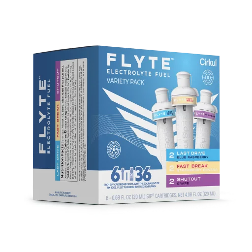 Sugar-Free Flyte 6-Pack Variety Pack MMZB - Vitamin-Infused Natural Refreshing Flavor Core Detail