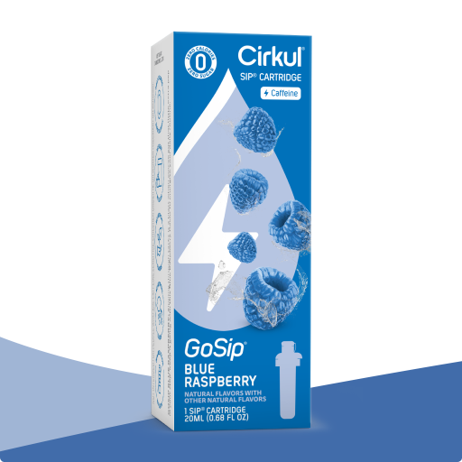 Vitamin-Infused GoSip Blue Raspberry H0T9 - Zero-Calorie Multi-Flavor Sip Pods for Water Bottle - Default Title