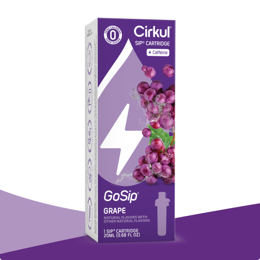 Natural Fruit Flavored GoSip Grape 7BNK - Electrolyte Hydration Enhanced Taste Cartridges - Default Title