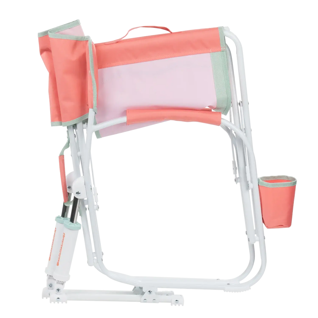 Patented Spring-Action Grab & Go Rocker - Choice 551 - Heavy-Duty Kickback Rocker with Beverage Holder Detail