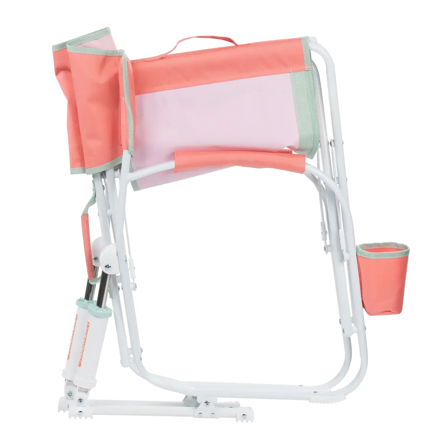 Patented Spring-Action Grab & Go Rocker - Choice 551 - Heavy-Duty Kickback Rocker with Beverage Holder Detail